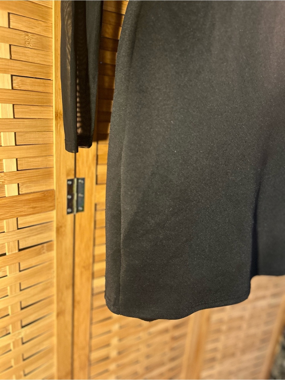 🐾2/$8- Black Studded Mock Neck Keyhole Bodycon Dress - Picture 9 of 15